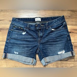 Aeropostale Women’s Boyfriend Short Low Rise Jeans Shorts size 5/6 Distressed